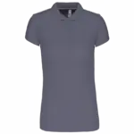 Damessportpolo, sporty grey — productfoto 8