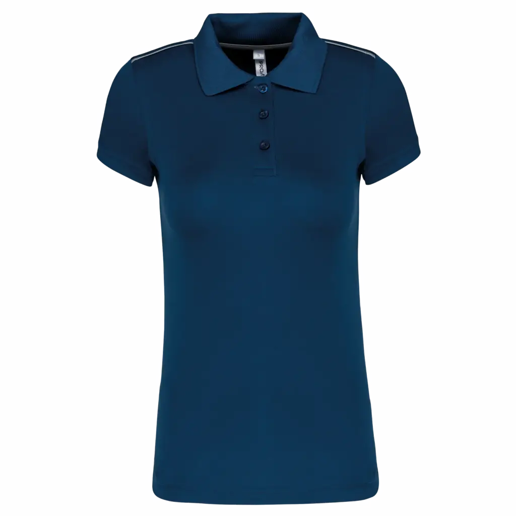 Damessportpolo, sporty navy — productfoto 9