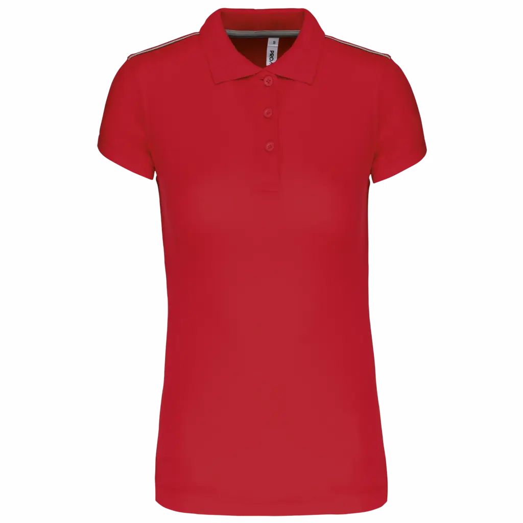 Damessportpolo, sporty red — productfoto 10