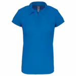 Damessportpolo, aqua blue — productfoto 5