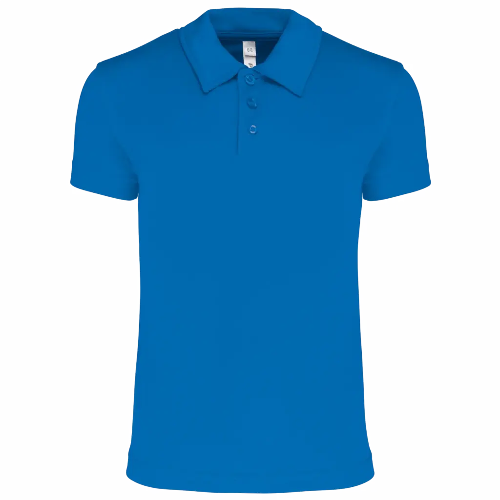 Kinder Sportpolo PA484 bedrucken atmungsaktiv Polyester 6-14 — Produktfoto 5