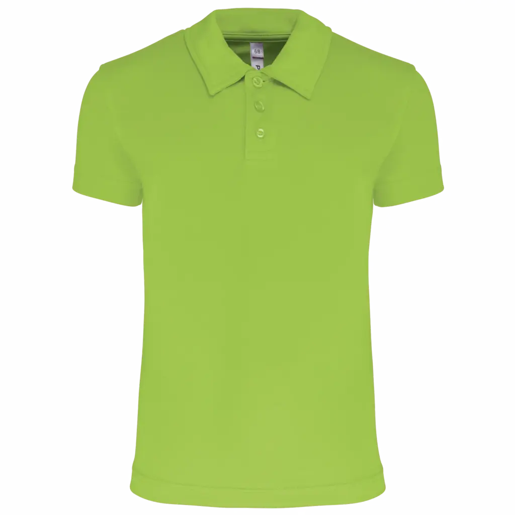 Kinder Sportpolo PA484 bedrucken atmungsaktiv Polyester 6-14 — Produktfoto 6