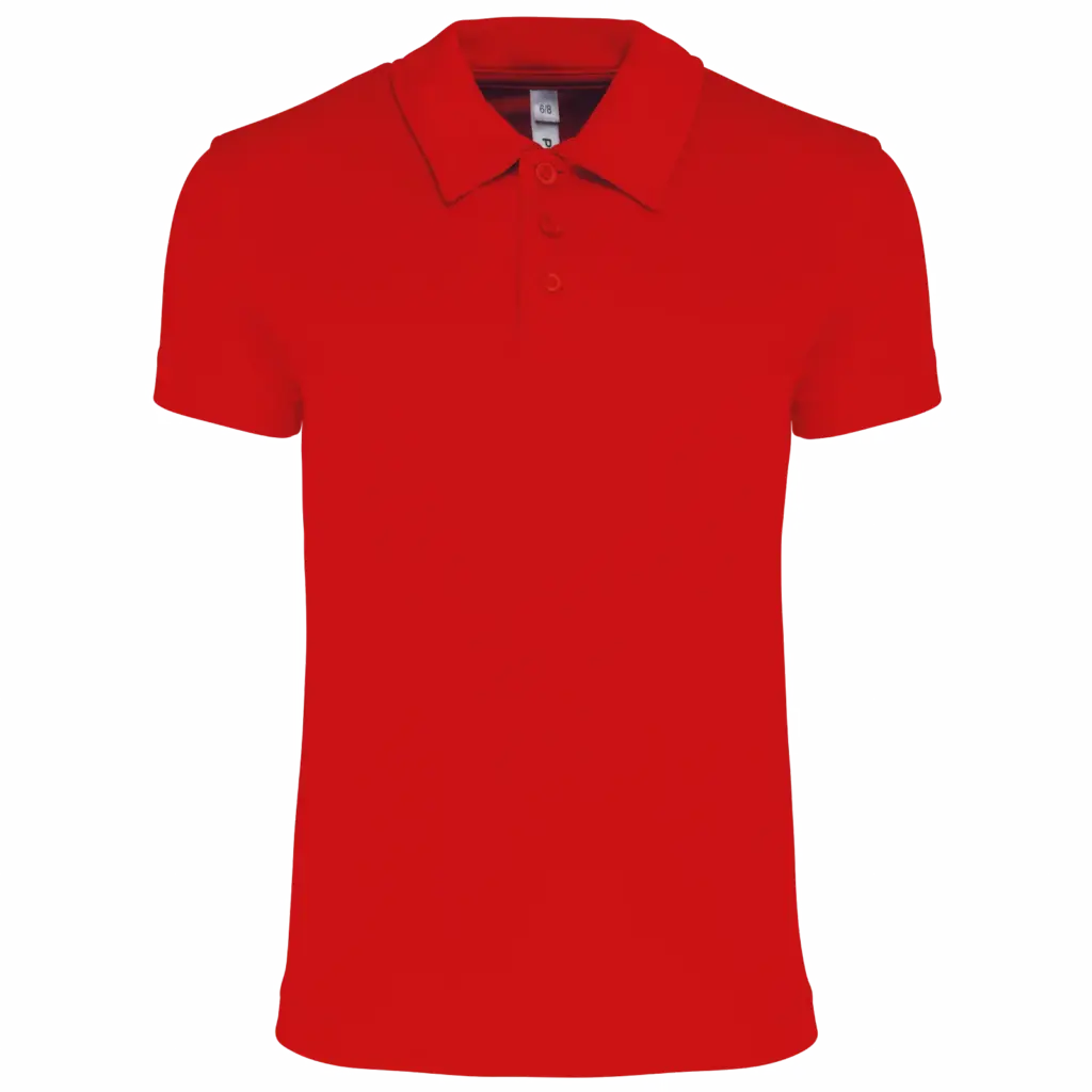 Kinder Sportpolo PA484 bedrucken atmungsaktiv Polyester 6-14 — Produktfoto 8