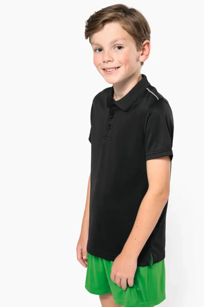 PA488-4_2025 - Hidalgo Kinderpolo korte mouwen — productfoto 3