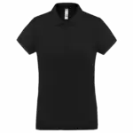 Dames-sportpolo, black — productfoto 5