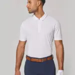 Heren sportpolo met kraag met kwartrits — productfoto 2