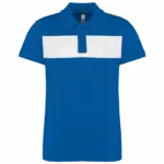 Kinderpolo korte mouwen, sporty royal blue / white — productfoto 6