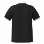 PS_PA497-B_BLACK-WHITE-GOLD - Hidalgo Lifestyle sportpolo uniseks, black / white / gold — productfoto 18