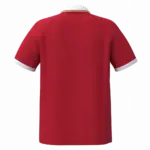 PS_PA497-B_SPORTYRED-WHITE-GOLD - Hidalgo Lifestyle sportpolo uniseks, sporty red / white / gold — productfoto 22