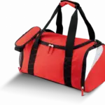 Middelgrote sporttas - 44 liter, red / white / light grey — productfoto 5