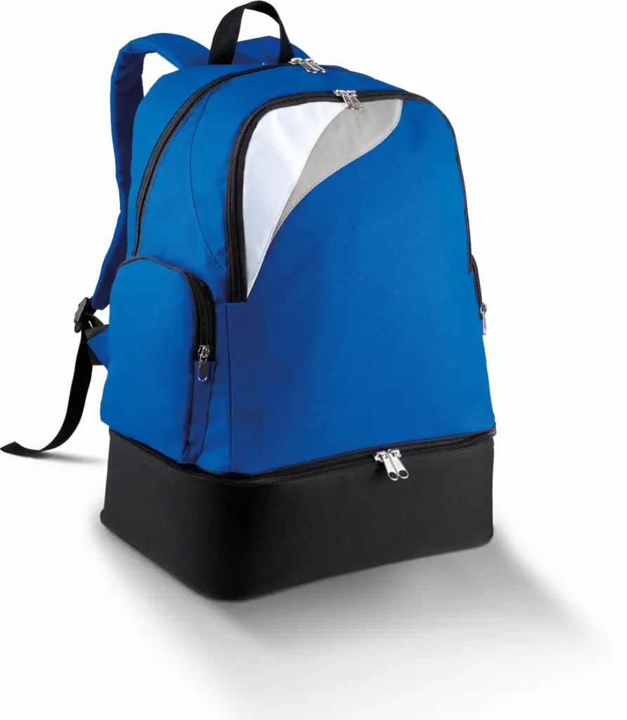 Teamsports rugzak met sterke bodem - 39L, royal blue / white / light grey — productfoto 4