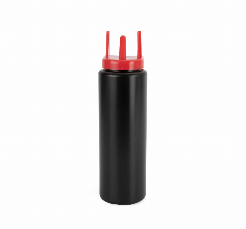 PS_PA561_BLACK-RED - Hidalgo-werbeartikel Sportflasche PA561 Team Bedrucken 1L Polypropylen One-size — Produktfoto 13