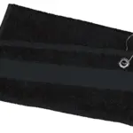 Golfhanddoek - 50 x 30 cm, black — productfoto 2