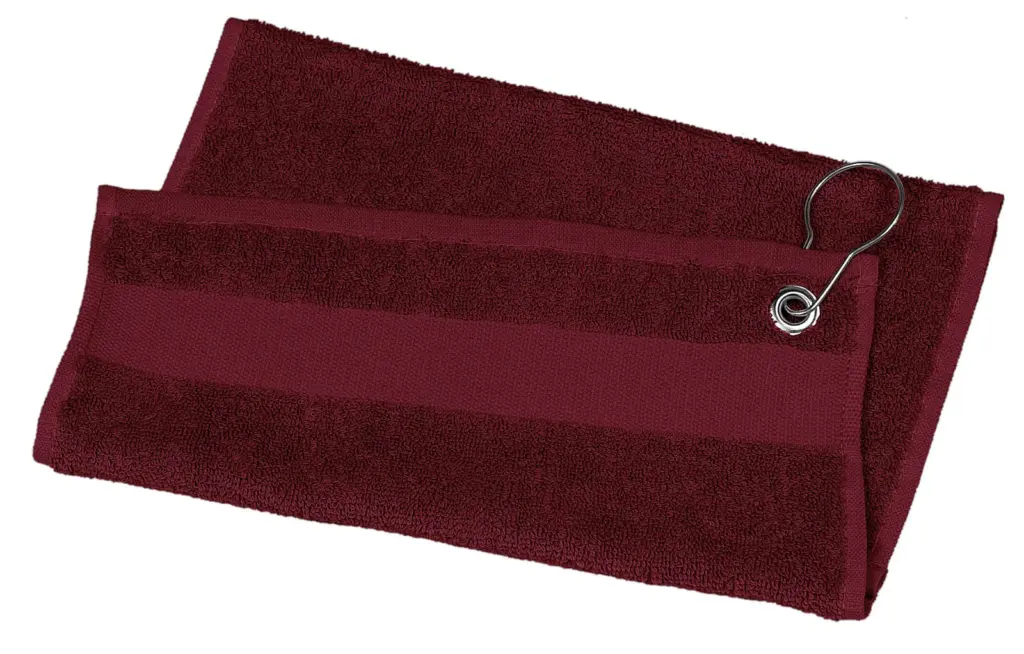 PS_PA570_BORDEAUX - Hidalgo Golfhanddoek - 50 x 30 cm, bordeaux — productfoto 3