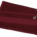 Golfhanddoek - 50 x 30 cm, bordeaux — productfoto 3