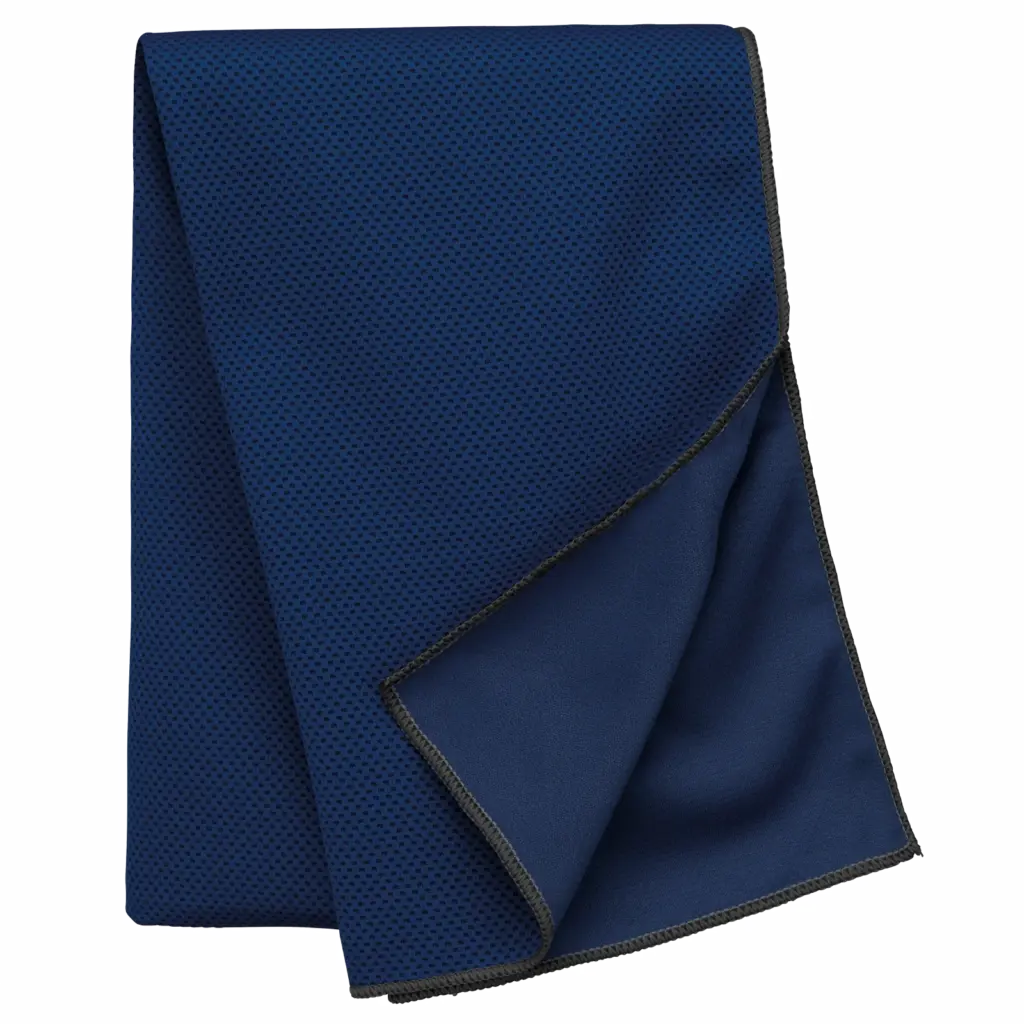 Afkoelende sporthanddoek - 100 cm x 30 cm, icy navy — productfoto 7