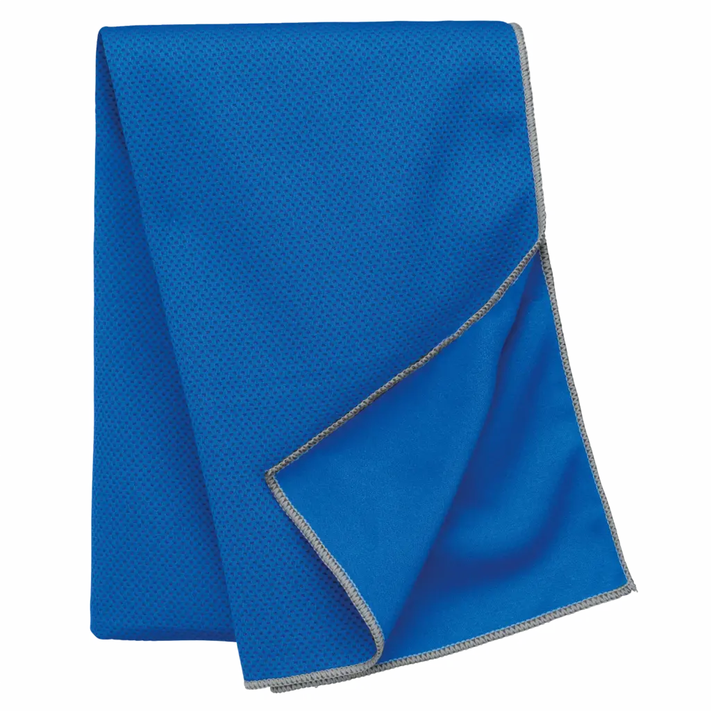Afkoelende sporthanddoek - 100 cm x 30 cm, sporty royal blue — productfoto 12