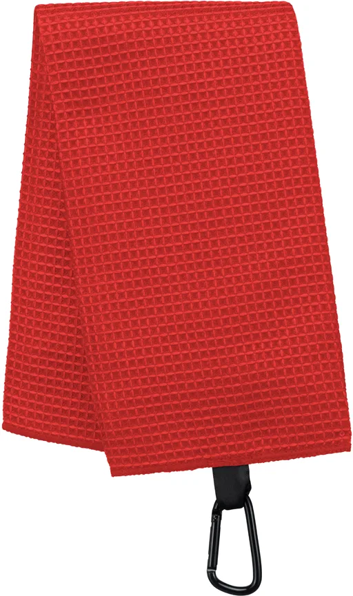 PS_PA579_RED - Hidalgo Golfhanddoek met honinggraatstructuur - 50 x 40 cm — productfoto 7