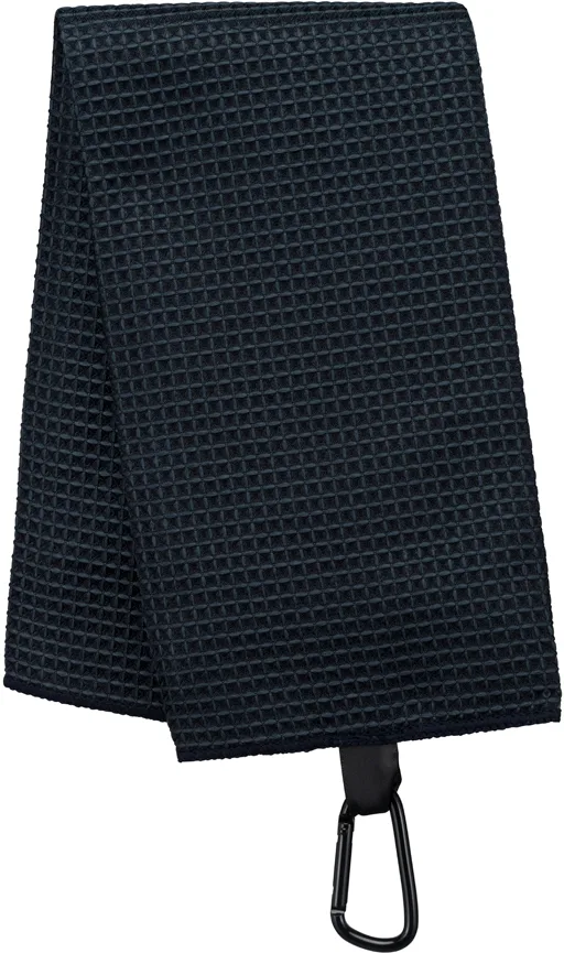 PS_PA579_BLACK - Hidalgo Golfhanddoek met honinggraatstructuur - 50 x 40 cm, black — productfoto 3