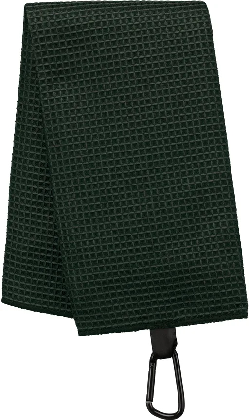 PS_PA579_FORESTGREEN - Hidalgo Golfhanddoek met honinggraatstructuur - 50 x 40 cm, forest green — productfoto 4