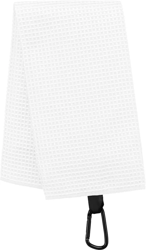 PS_PA579_WHITE - Hidalgo Golfhanddoek met honinggraatstructuur - 50 x 40 cm, white — productfoto 8