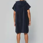 Uniseks poncho met capuchon van badstof — productfoto 2