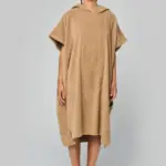 Uniseks poncho met capuchon van badstof — productfoto 4