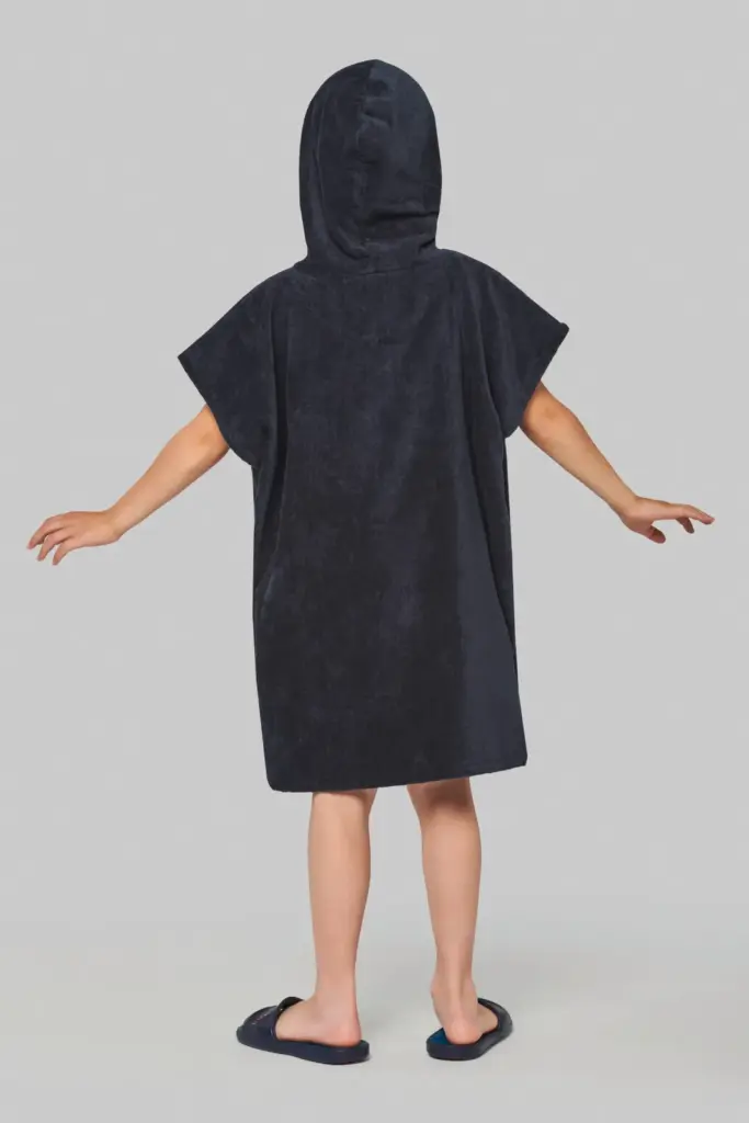 PA582-9_2022 - Hidalgo Kinderponcho met capuchon van badstof — productfoto 2