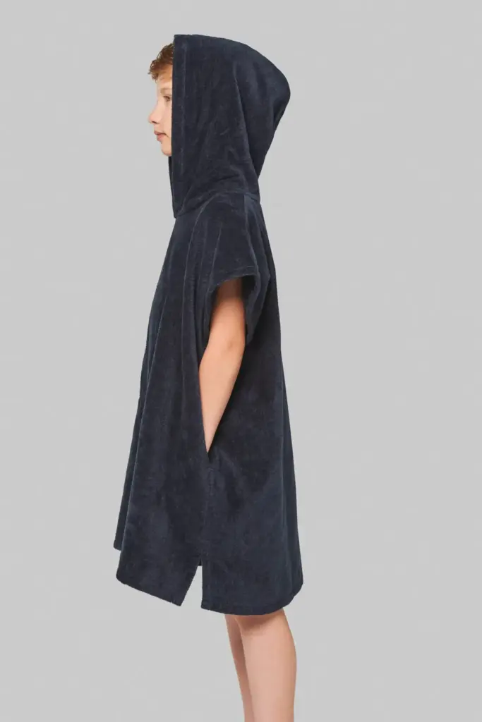 PA582-5_2022 - Hidalgo Kinderponcho met capuchon van badstof — productfoto 3
