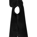Kinderponcho met capuchon van badstof, black — productfoto 5