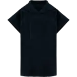 Kinderponcho met capuchon van badstof, navy — productfoto 8