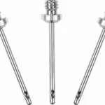 Set van 3 pompnaalden, silver — productfoto 2