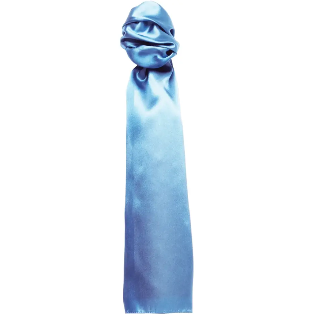 PS_PB30_MIDBLUE - Hidalgo 'Colours' effen Business Sjaal, mid blue — productfoto 9