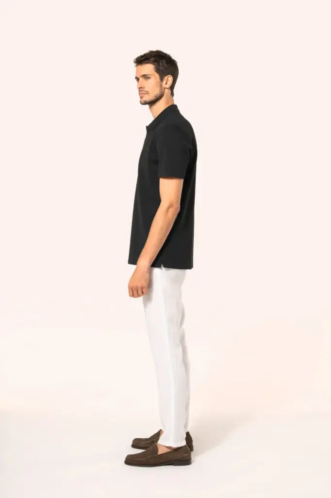 Supima® herenpolo korte mouwen — productfoto 3