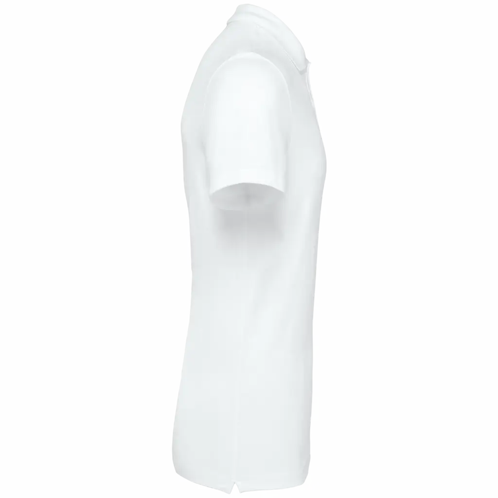 Supima® herenpolo korte mouwen, white — productfoto 7