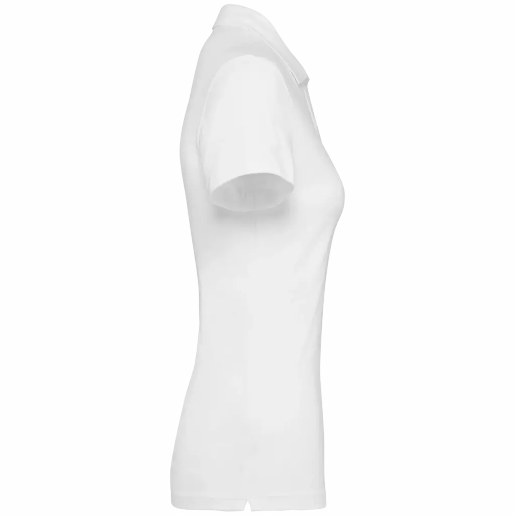 Supima® damespolo korte mouwen, white — productfoto 7