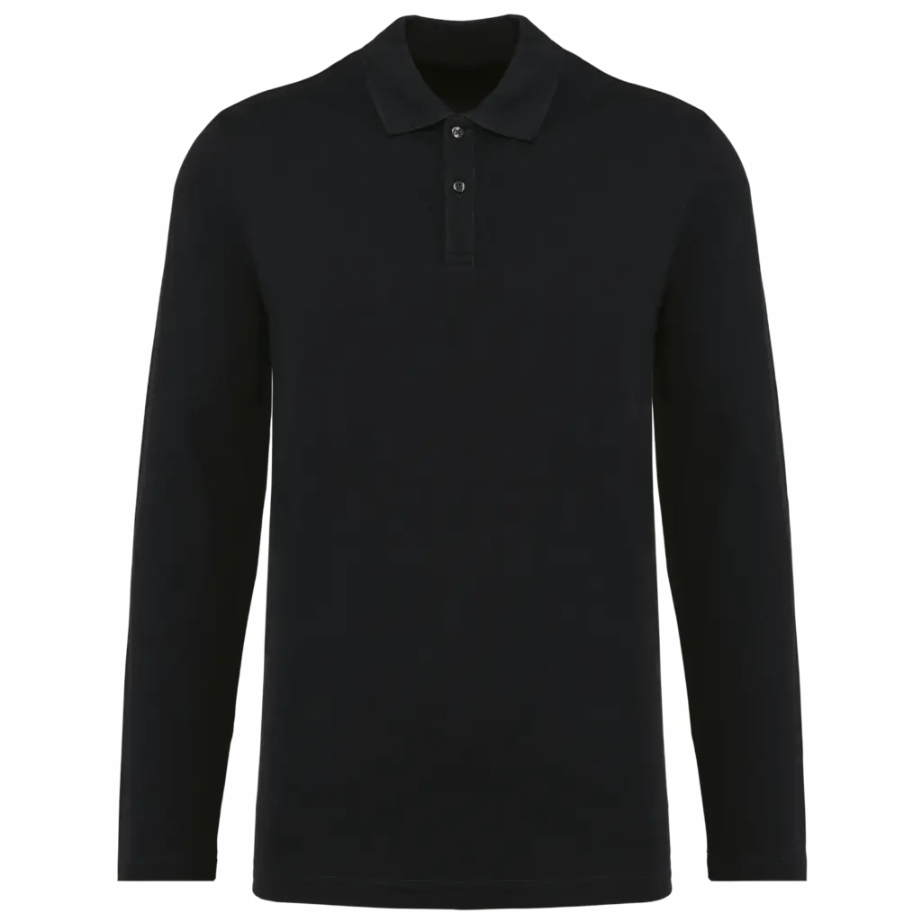 Herren Langarm Poloshirt bedrucken PK202 Supima Piqué S-4XL — Produktfoto 6