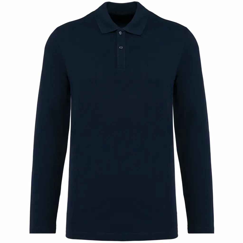 Herren Langarm Poloshirt bedrucken PK202 Supima Piqué S-4XL — Produktfoto 7