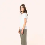 Supima® dames-T-shirt ronde hals korte mouwen — productfoto 3