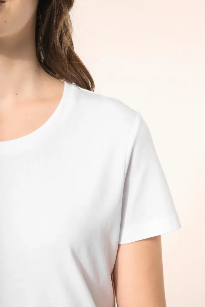 Supima® dames-T-shirt ronde hals korte mouwen — productfoto 4
