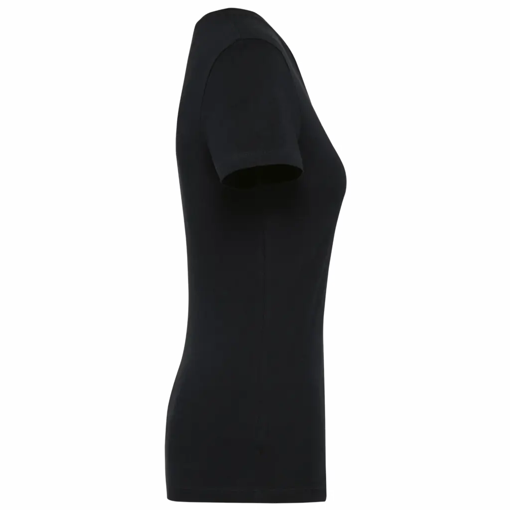 Supima® dames-T-shirt ronde hals korte mouwen, black — productfoto 5