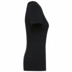 Supima® dames-T-shirt ronde hals korte mouwen, black — productfoto 5