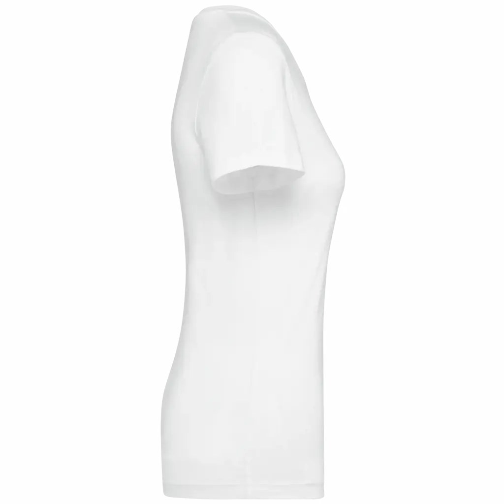 Supima® dames-T-shirt ronde hals korte mouwen, white — productfoto 7