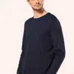 PK302-7_2026 - Hidalgo-werbeartikel Supima® heren-T-shirt ronde hals lange mouwen