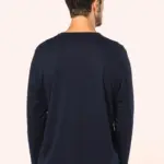 Supima® heren-T-shirt ronde hals lange mouwen — productfoto 2