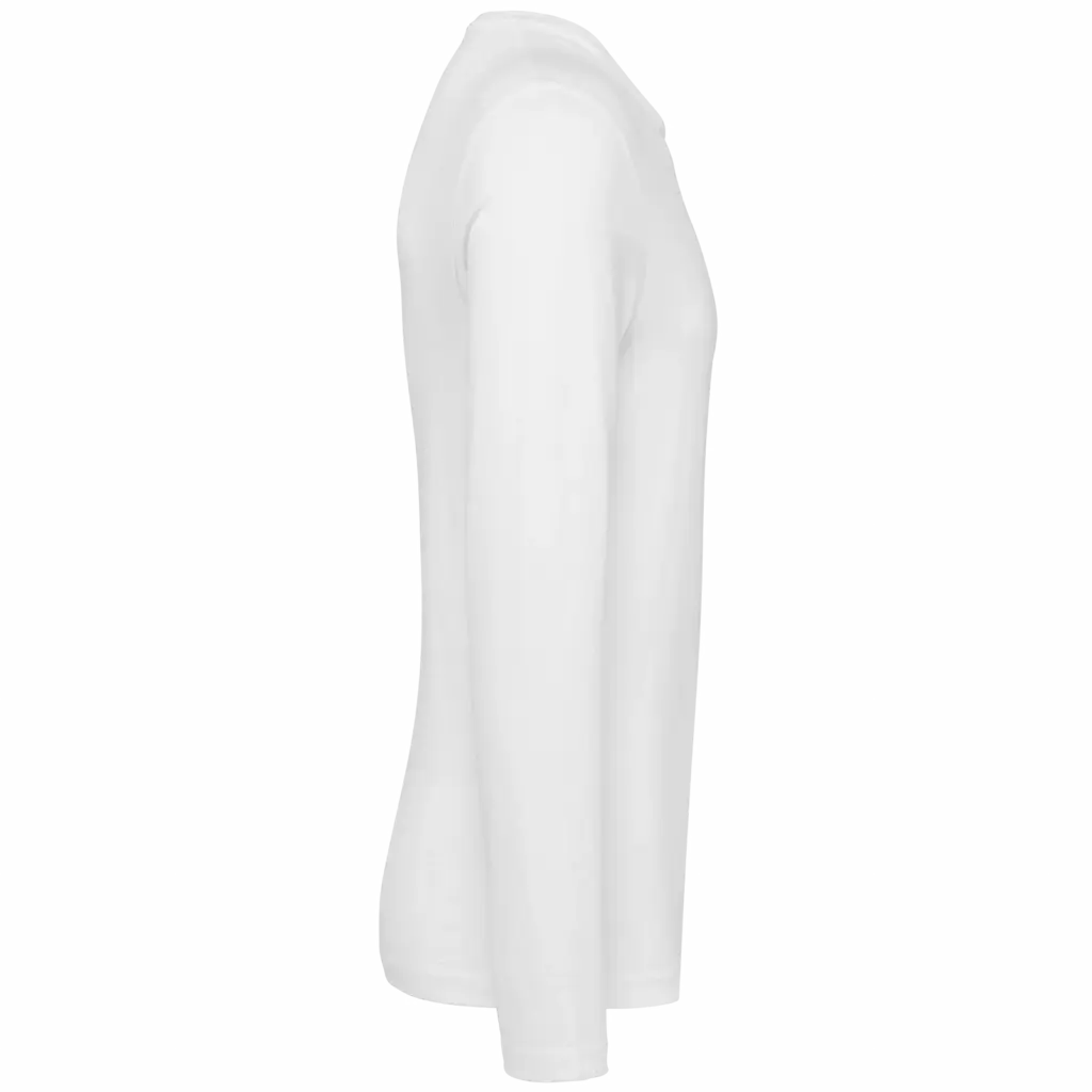 PS_PK302-S_WHITE - Hidalgo-werbeartikel Supima® heren-T-shirt ronde hals lange mouwen, white — productfoto 7
