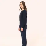 Supima® dames-T-shirt ronde hals lange mouwen — productfoto 3