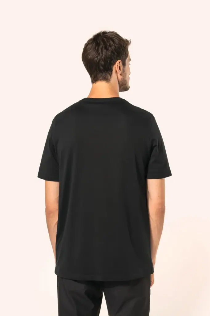 PK304-5_2026 - Hidalgo-werbeartikel Supima® heren-T-shirt V-hals korte mouwen — productfoto 2
