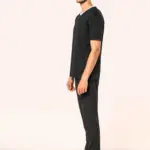 Supima® heren-T-shirt V-hals korte mouwen — productfoto 3