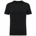 Supima® heren-T-shirt V-hals korte mouwen, black — productfoto 6
